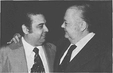 Ubaldo De Lio con Anibal Troilo en 1975